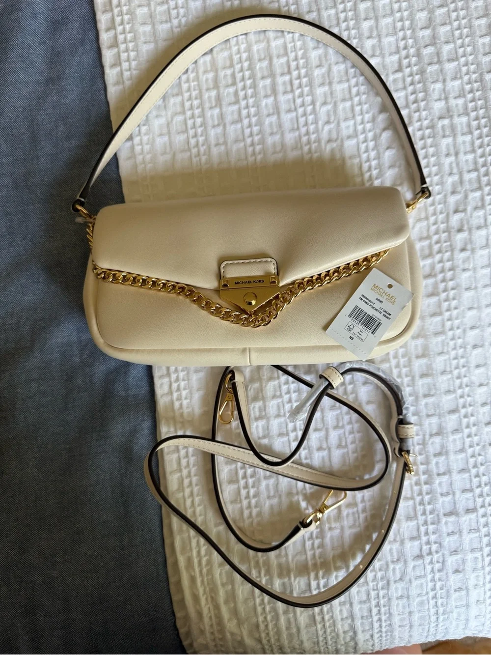 Michael Kors Cream Shoulder Bag
